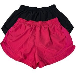 Nike Dri-Fit Women's L Tempo Running Shorts 2 Pair 3" Inseam Mid-Rise